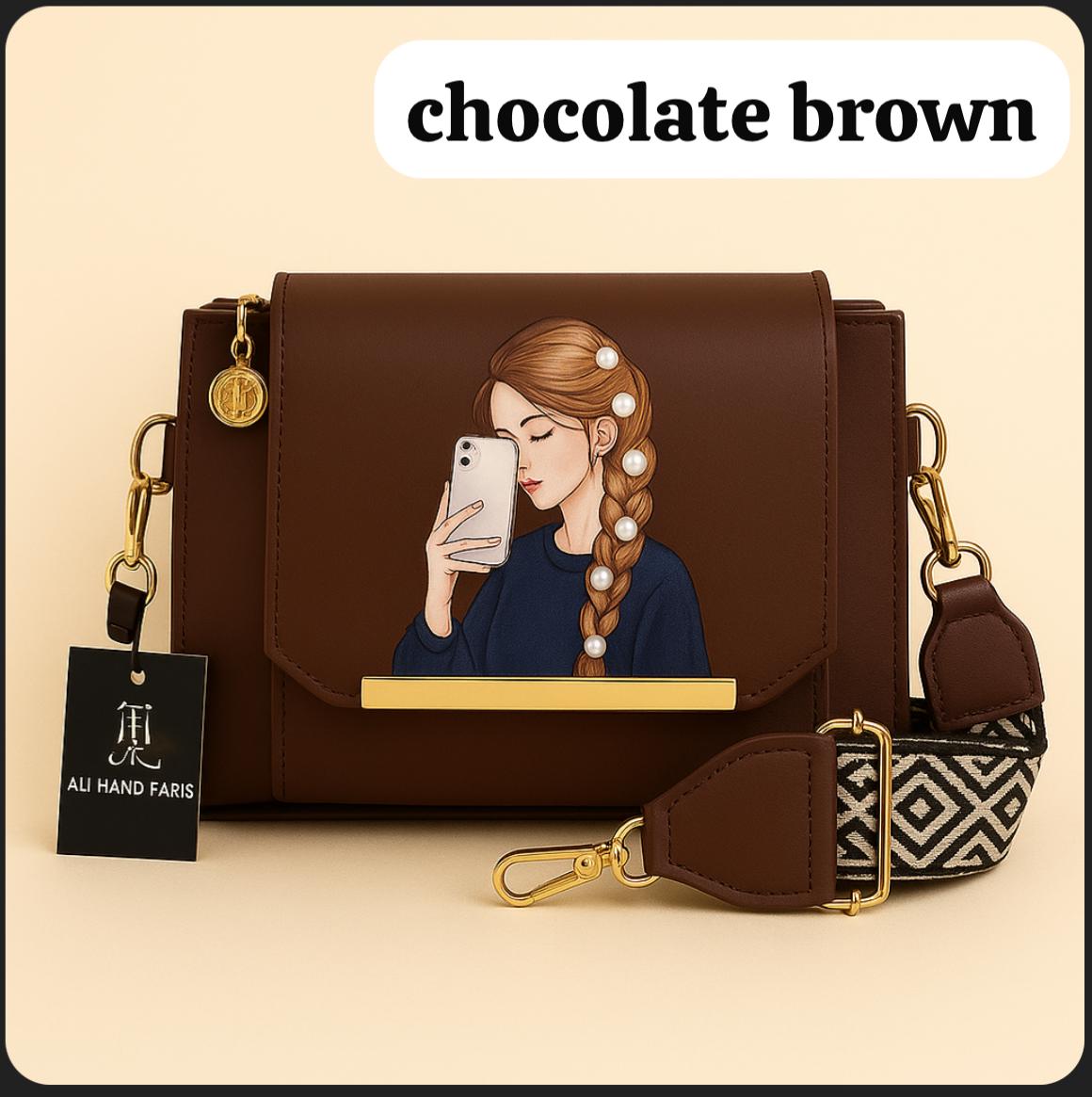 SELFIE GIRL PRINTED BAG