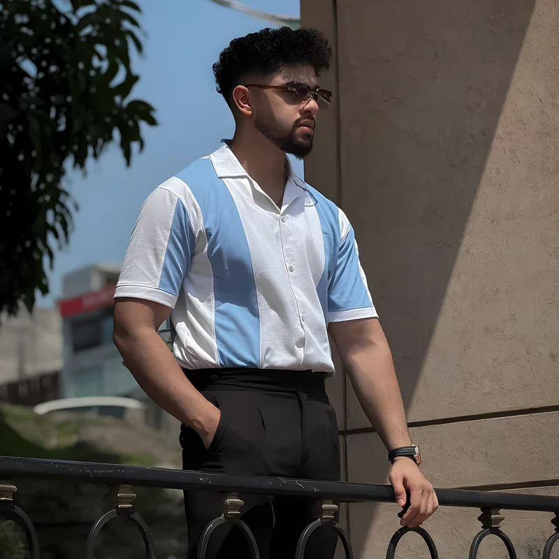 JOHNNY COLLAR POLO - AQUA