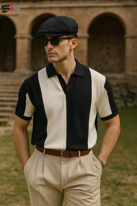 VINTAGE POLO - BLACK & WHITE