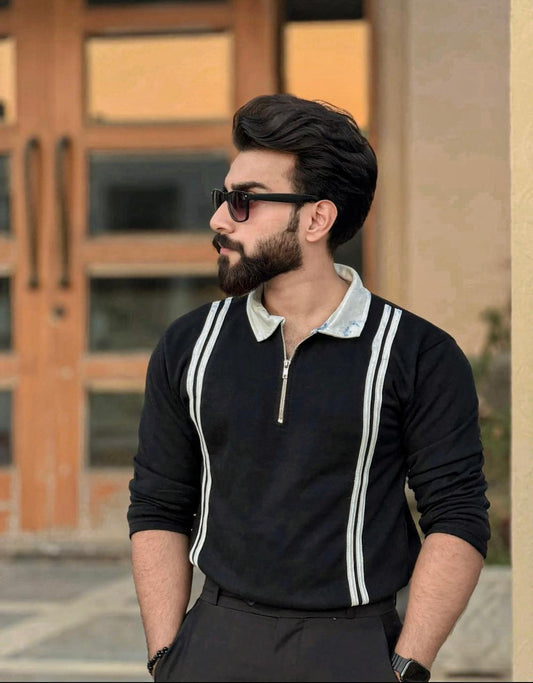 Mens Full Sleeve Polo (LINE POLO) 001