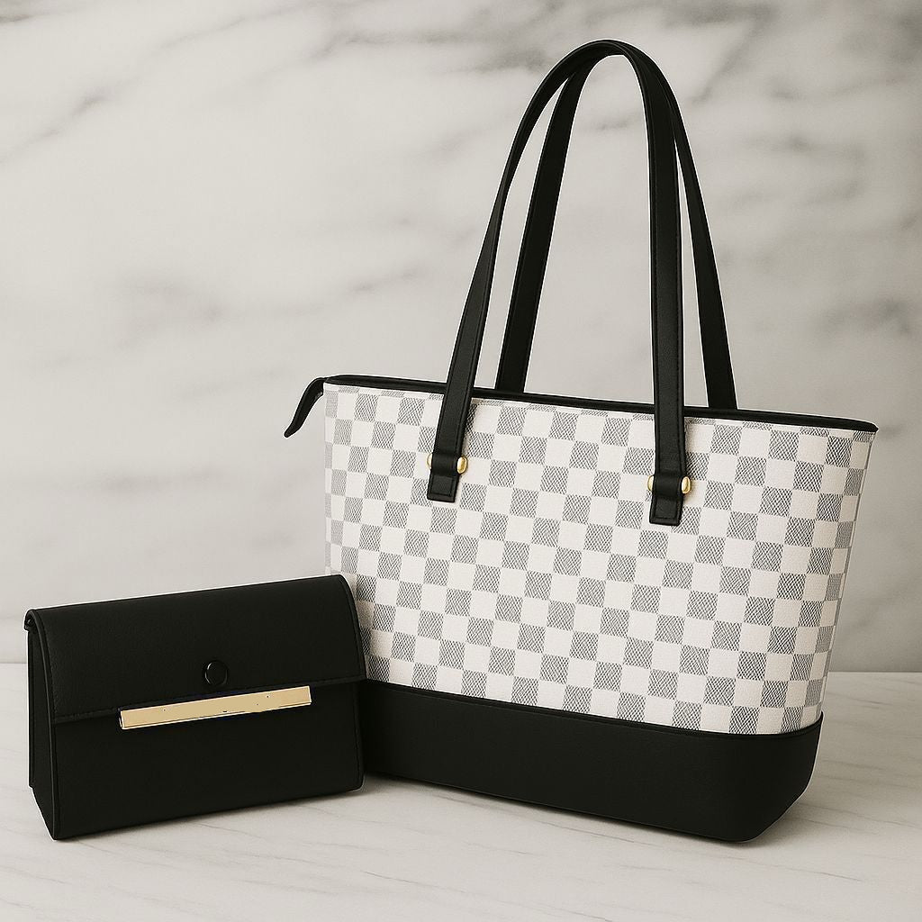 PREMIUM TOTE BAG WITH CLUTCH WALLET