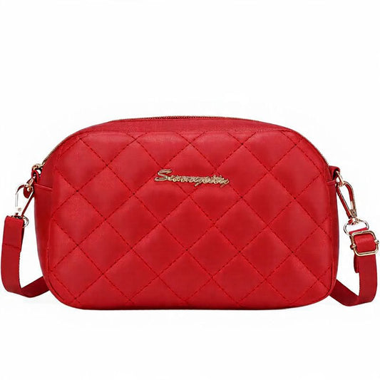Ladies Shoulder Bag-Blood Red LB004