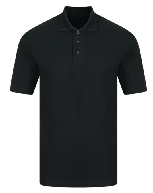 Casual Plain Polo - Black