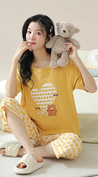 Soft Cotton Cute Bear - Yellow