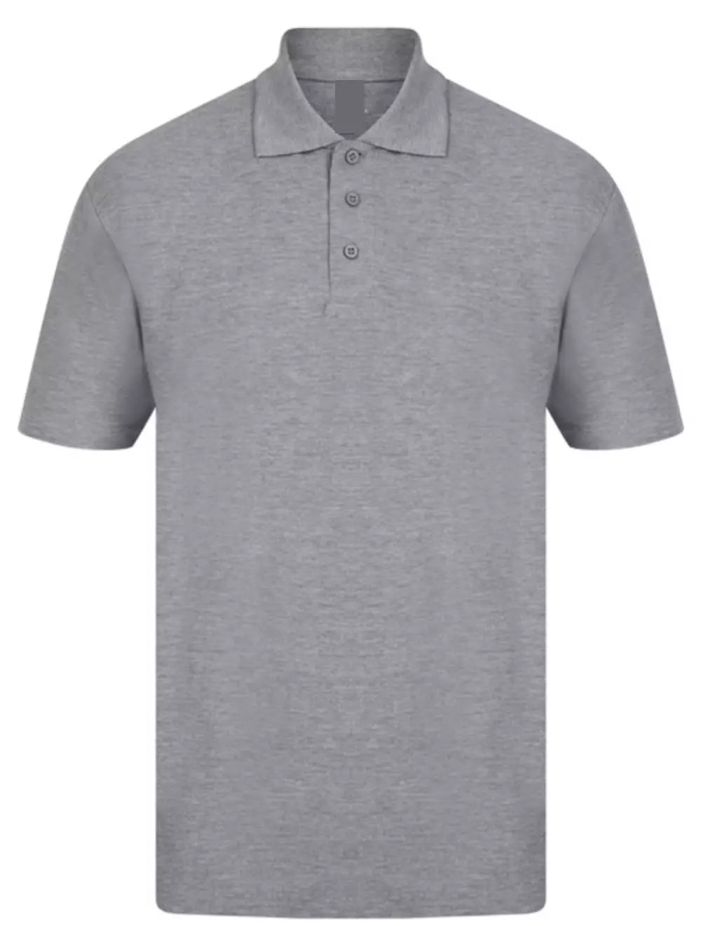Casual Plain Polo - Grey
