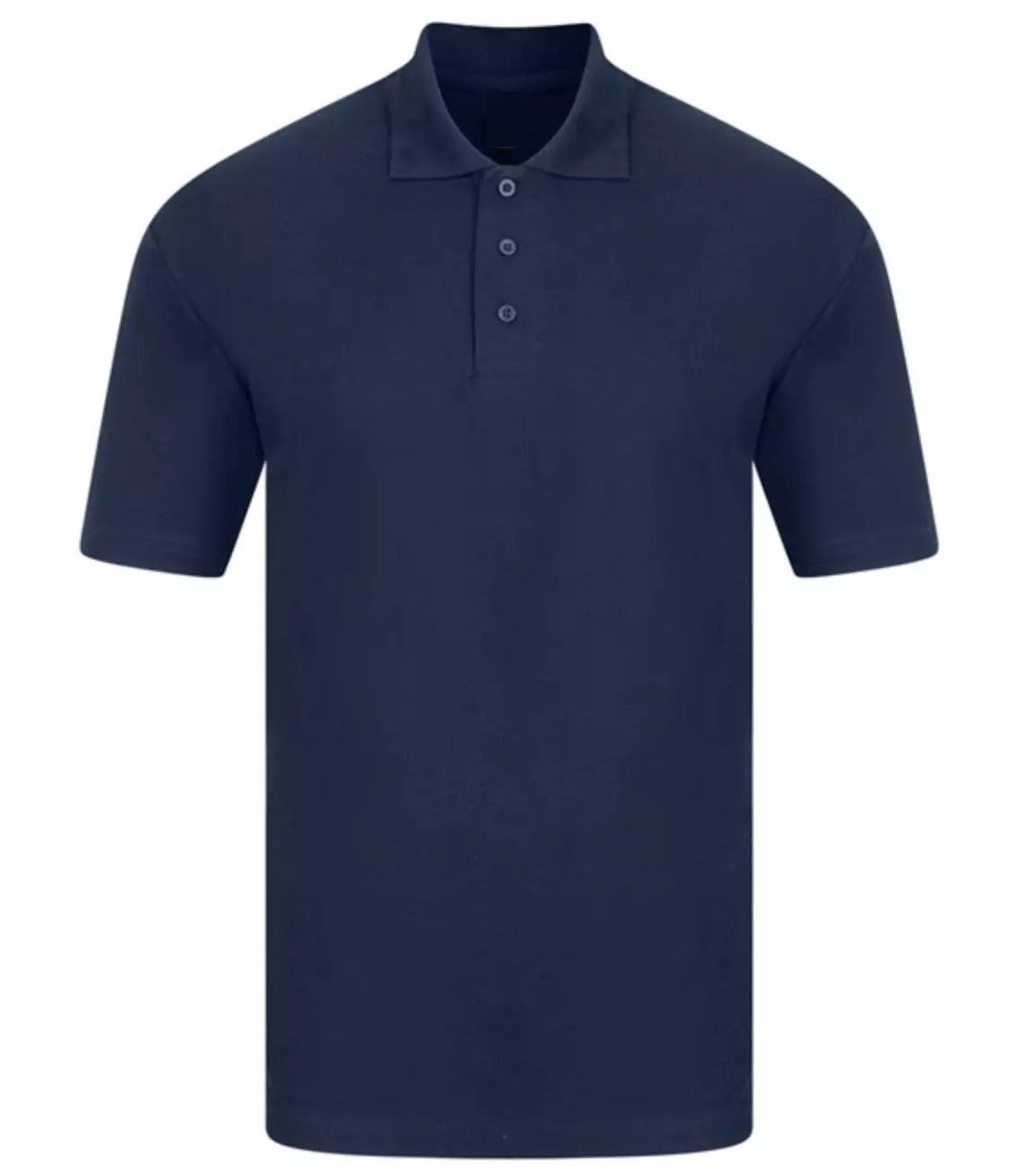 Casual Plain Polo - Navy Blue