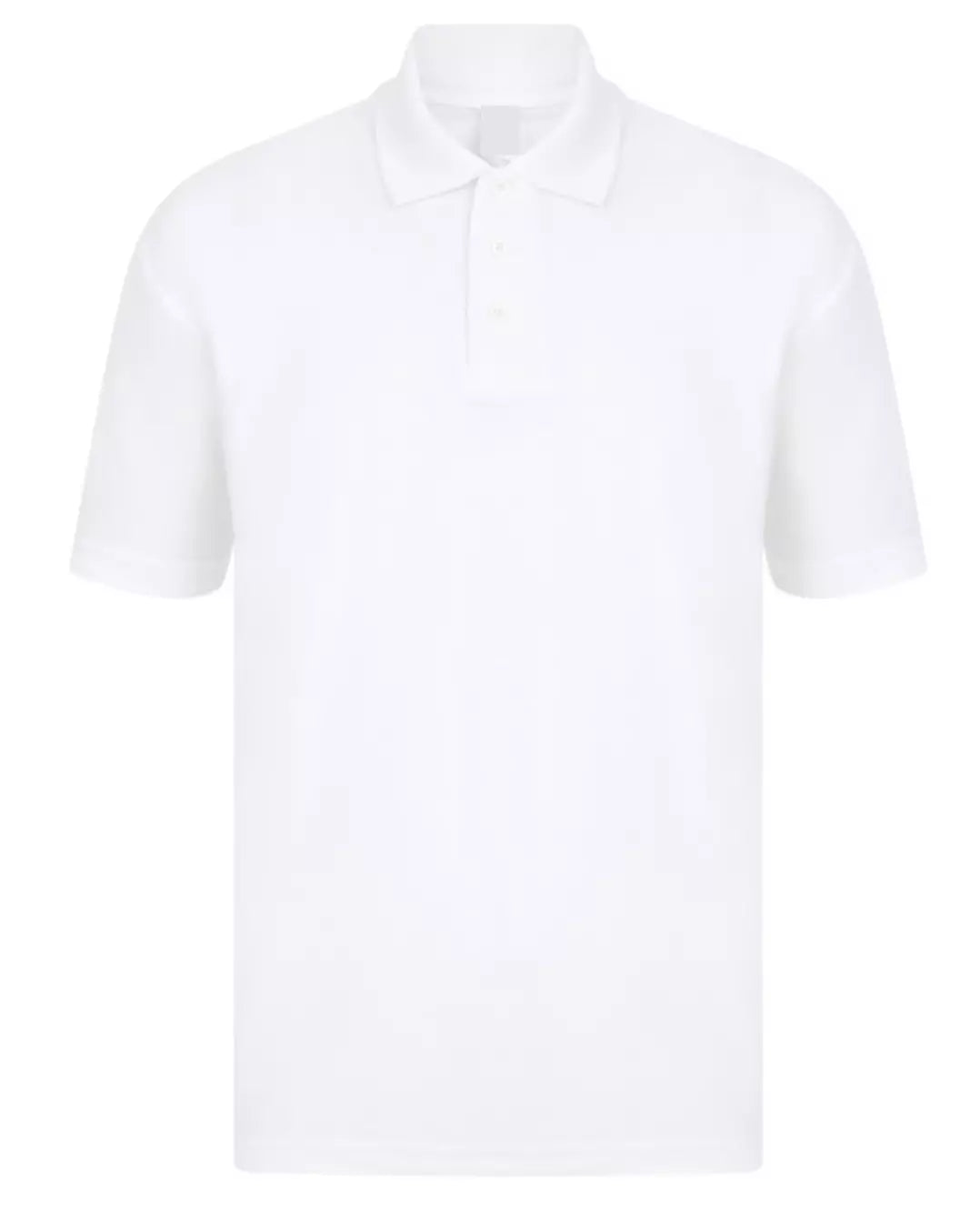 Casual Plain Polo - White