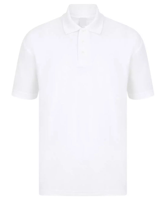 Casual Plain Polo - White